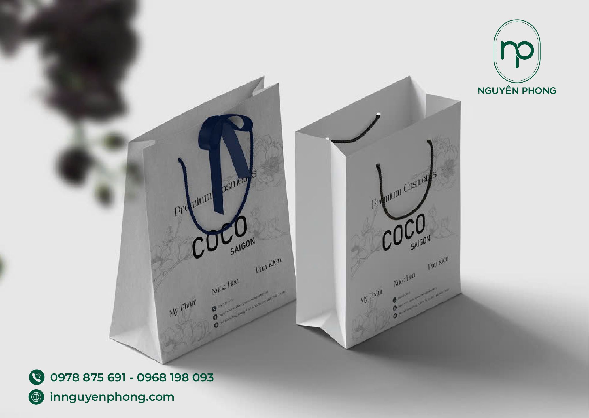 Mẫu túi giấy được thiết kế tinh tế , sang trọng